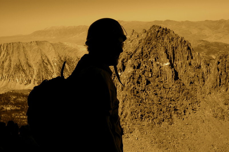 Steve is ready to descend