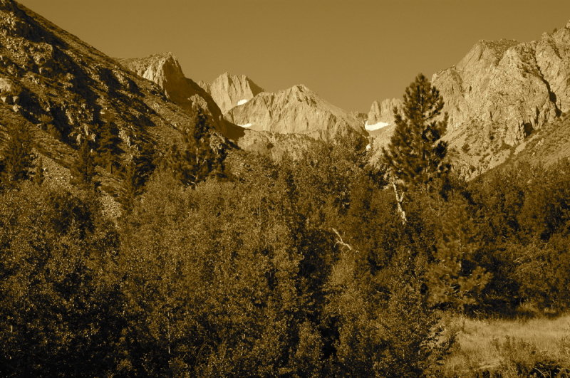 View of the Palisades Region from Glacier Lodge