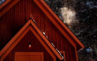 Snow Blows off Yosemite Chapel