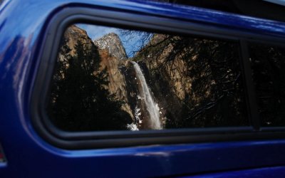 Reflection in a Camper Shell Window