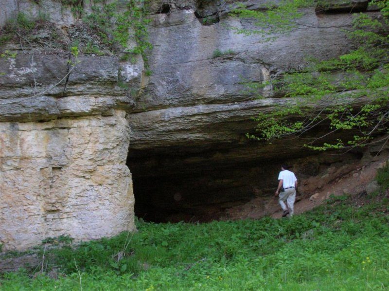 Bill investigates cave at The Cove