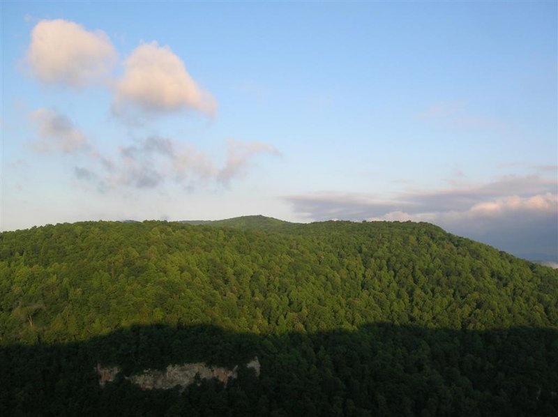 Sun breaks on Pine Mountain