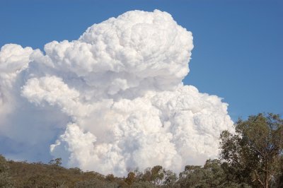 Bushfire Smoke- looking East.