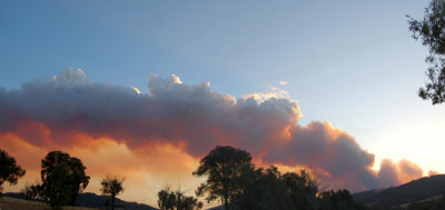 Bushfires in North East Victoria. Started 6th. December 2006