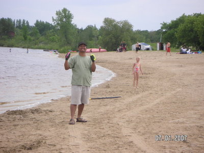 Me flying the kite.