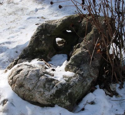 Garden Rock in the Winter