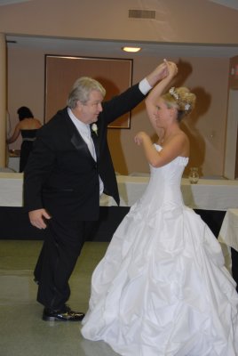 Laurel dancing with John
