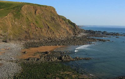 Beach and Rocks at Duckpool.jpg