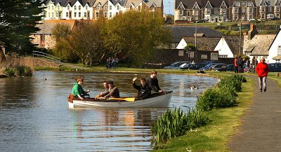 Boating on Bude Canal