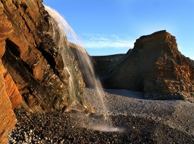 Sandymouth Waterfall