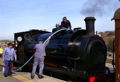 Dartmoor Railway Steam engine at Meldon