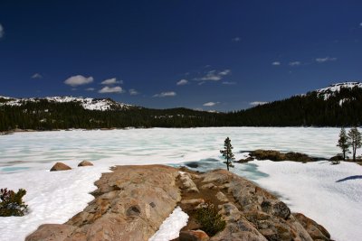 Frozen Lake Alpine