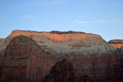 First light on the Zion Canyon