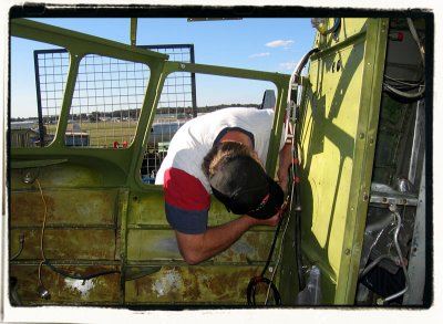 Ray & the DC-3 cockpit restoration.