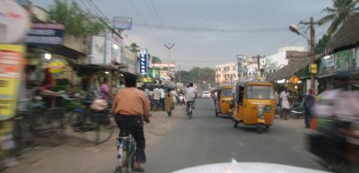 In motion on the main road