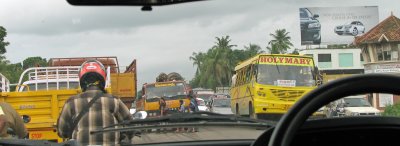 Holy Mary!  Will they be able to cross the road?