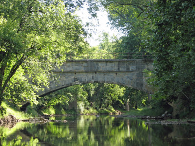 Licking Creek Aqueduct through the trees