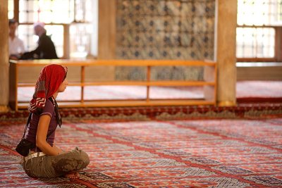 Woman meditating