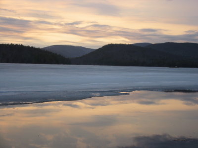 Ice-Out on Sunset Lake - Sunset Bob