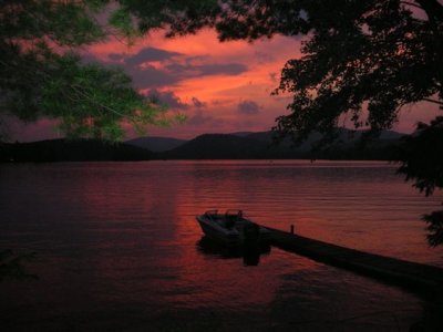 Sunset Lake on July 4, 2006 - by Sunset Bob