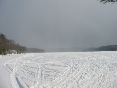 Snow Squall on Halfmoon Lake - Feb. 2007