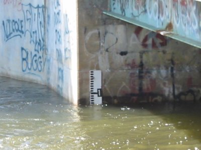 High Water Marker - Suncook Bridge