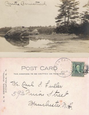 Suncook Pond - Centre Barnstead - 1908