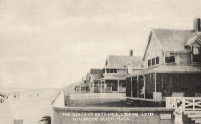 Humarock Beach Entrance - Postmark 1947
