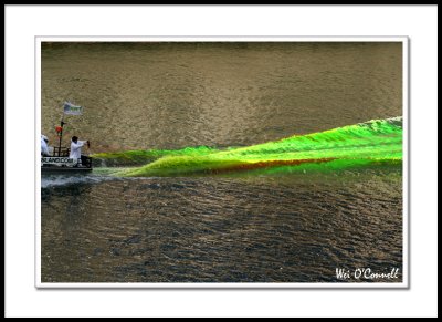 Dyeing the Chicago River