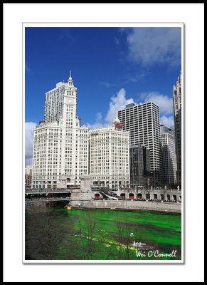 Dyeing the Chicago River
