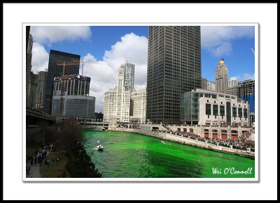 Dyeing the Chicago River