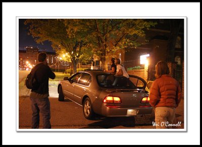 Dan, Jen, a homeless guy and three drunks