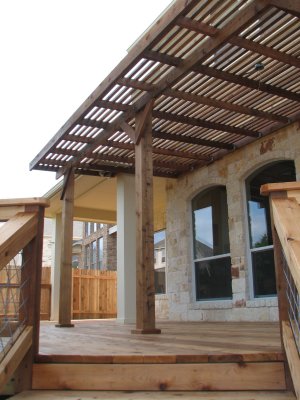 deck with pergola
