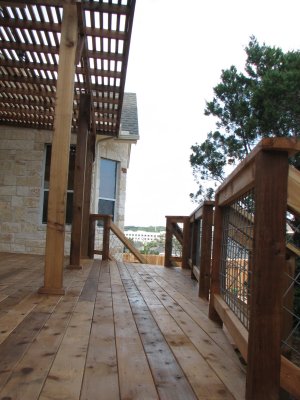 deck with pergola