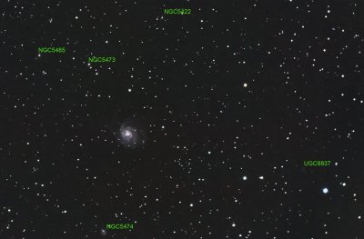 M101  & Friends (Annotated)