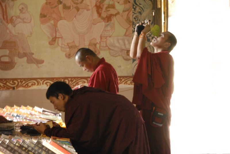 Tibetan monks at Sarnath