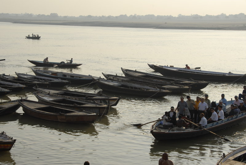 Boats waiting for tourists