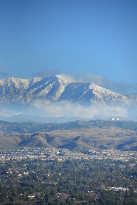 View of San Bernardino Mountains from home