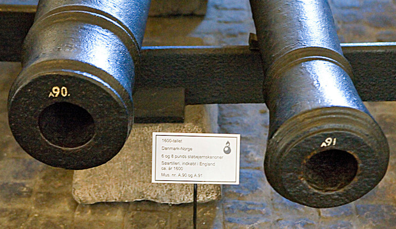 Engelske jernkanoner, ca 1600
