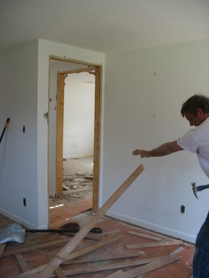 hardwood floor removal