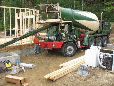 pouring cellar floor