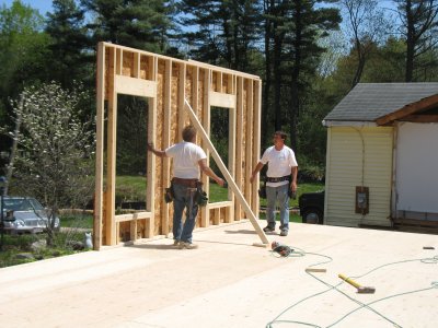 first wall up!