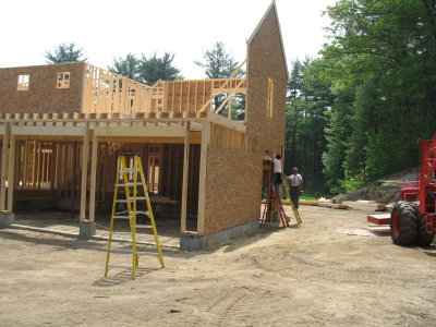 garage with excersize room over