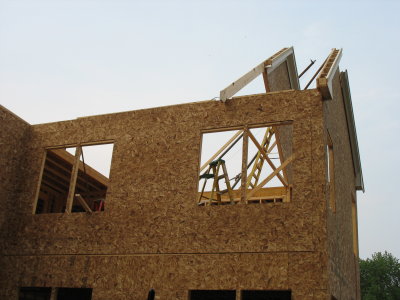 view of gable end over master bedroom