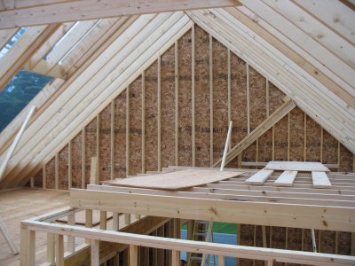 tray ceiling for master bedroom in attic