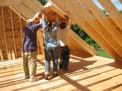 JIM!, Gina and Dad raising dormer