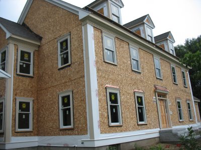 copper trimmed pediments