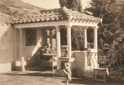 Zio Pietro at the beautiful villa he rented in Carqueiranne, near Hyres, in 1943