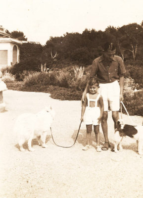 Renato with Francis Rouget, Eden Roc 1938