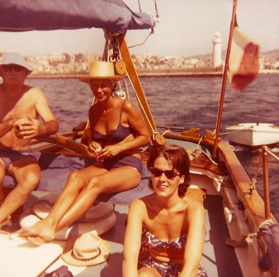 Bateau Raoul, 1963. Raoul, Sonia, and ?
